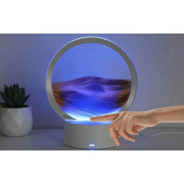 Kolorowa lampa z piaskiem 3D – dekoracja i relaks w jednym