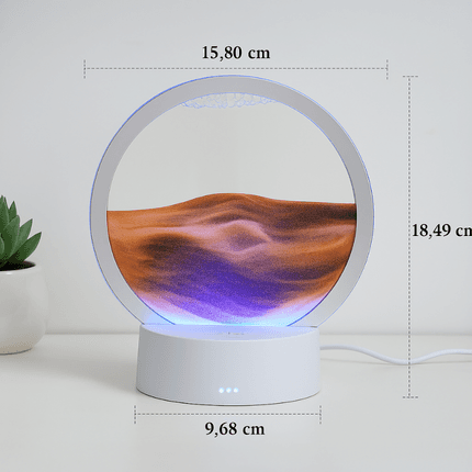 Kolorowa lampa z piaskiem 3D – dekoracja i relaks w jednym