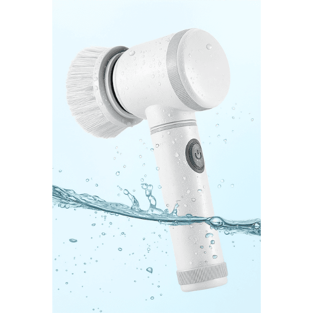 Bezprzewodowa elektryczna szczotka obrotowa z 5 wymiennymi końcówkami do skutecznego czyszczenia